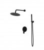 Lavita Podtynkowy zestaw prysznicowy z deszczownicą Spark Matt Black 5900378341895